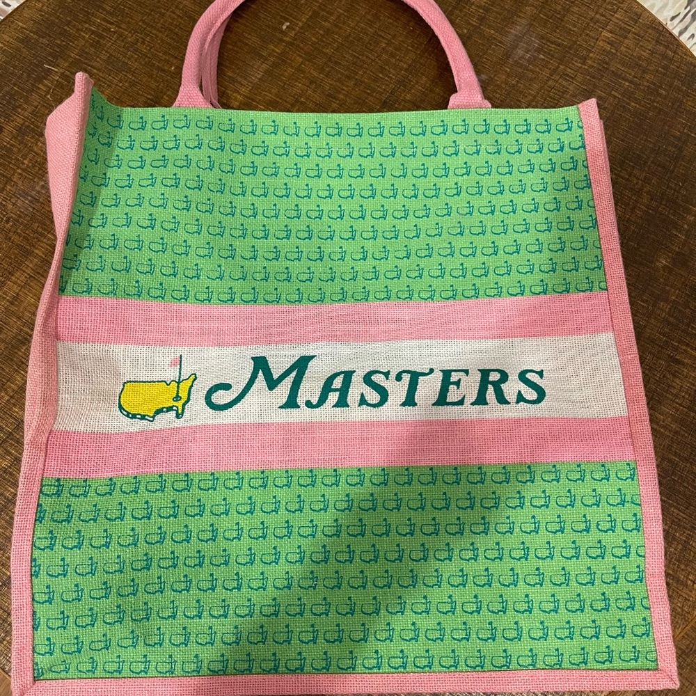 Masters Pink and Green Patterned Tote Bag